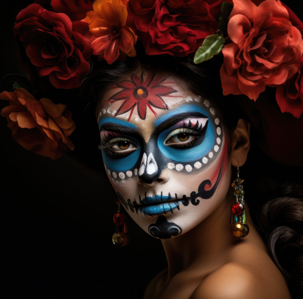 Maquillaje de Catrina y Flores: Cómo Incorporar Hermosos Diseños